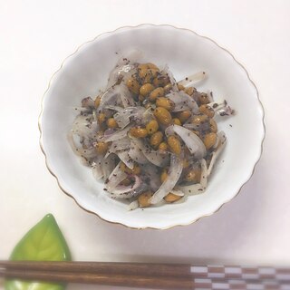 健康レシピ☆ゆかり風味の新玉納豆♪
